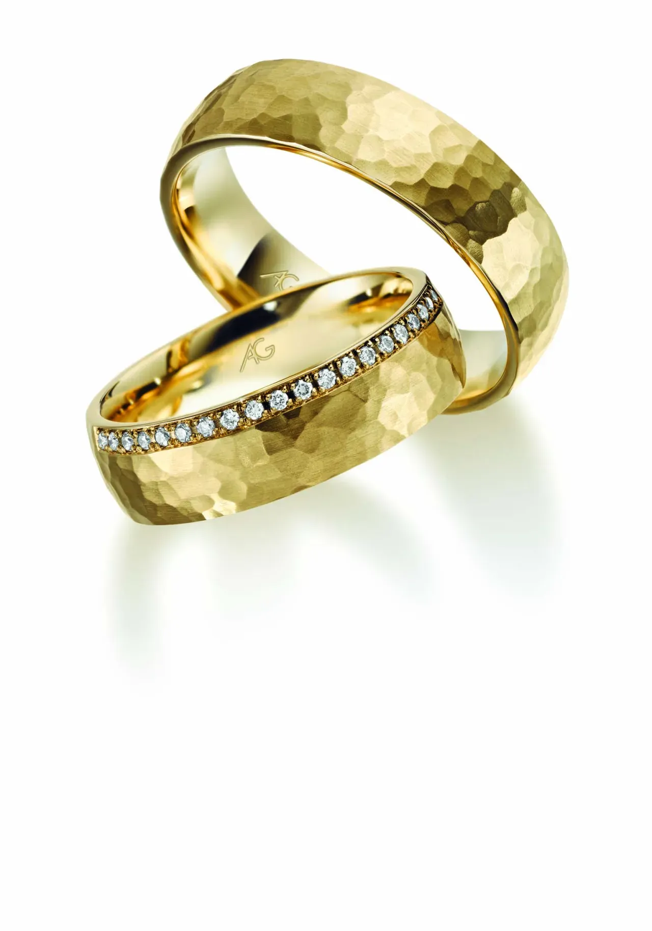 Gelbgoldene Eheringe von Gerstner GER-057