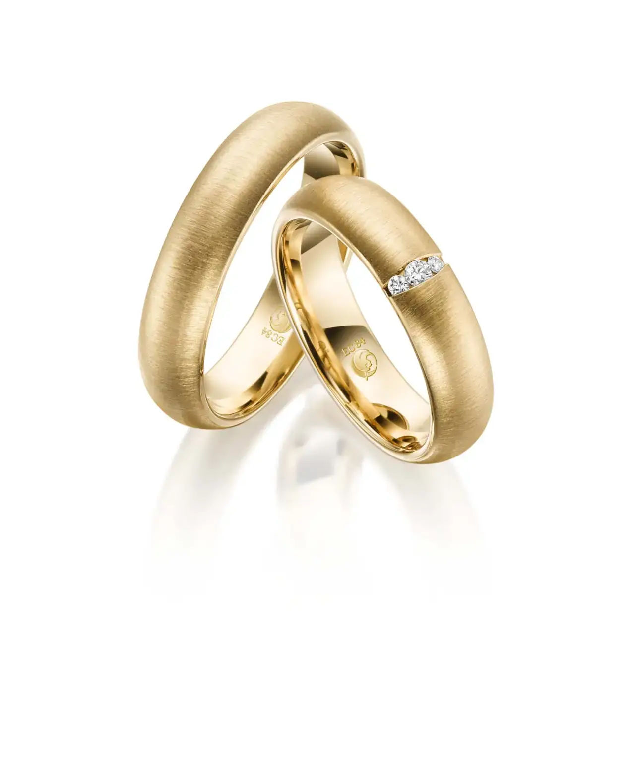 Gelbgoldene Trauringe GG-053