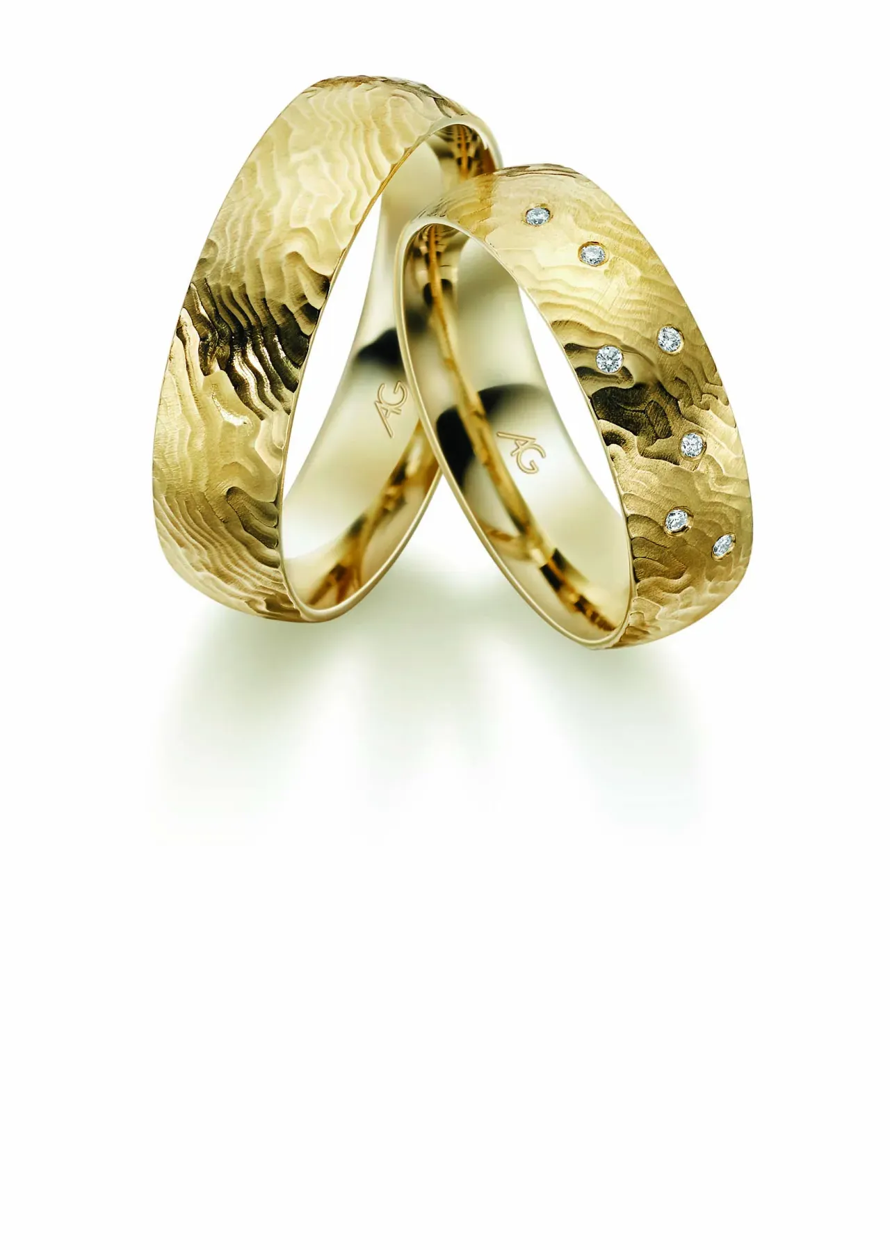 Gelbgoldene Eheringe von Gerstner GER-051