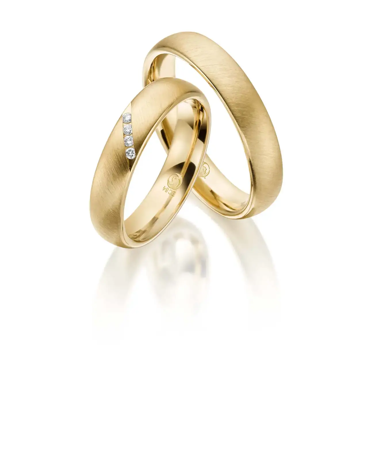 Gelbgoldene Trauringe GG-055