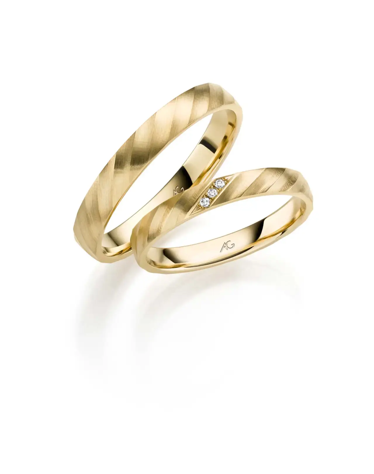 Gelbgoldene Trauringe GG-002